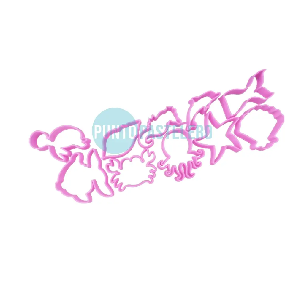 CORTANTE MARCADOR PLASTICO 3D MINI SET FONDO DE MAR [CAJA 31]