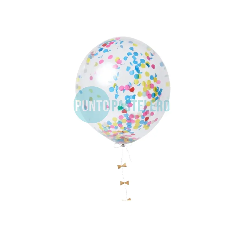 GLOBO BURBUJA CON CONFETTI (BOBO BALLOON)
