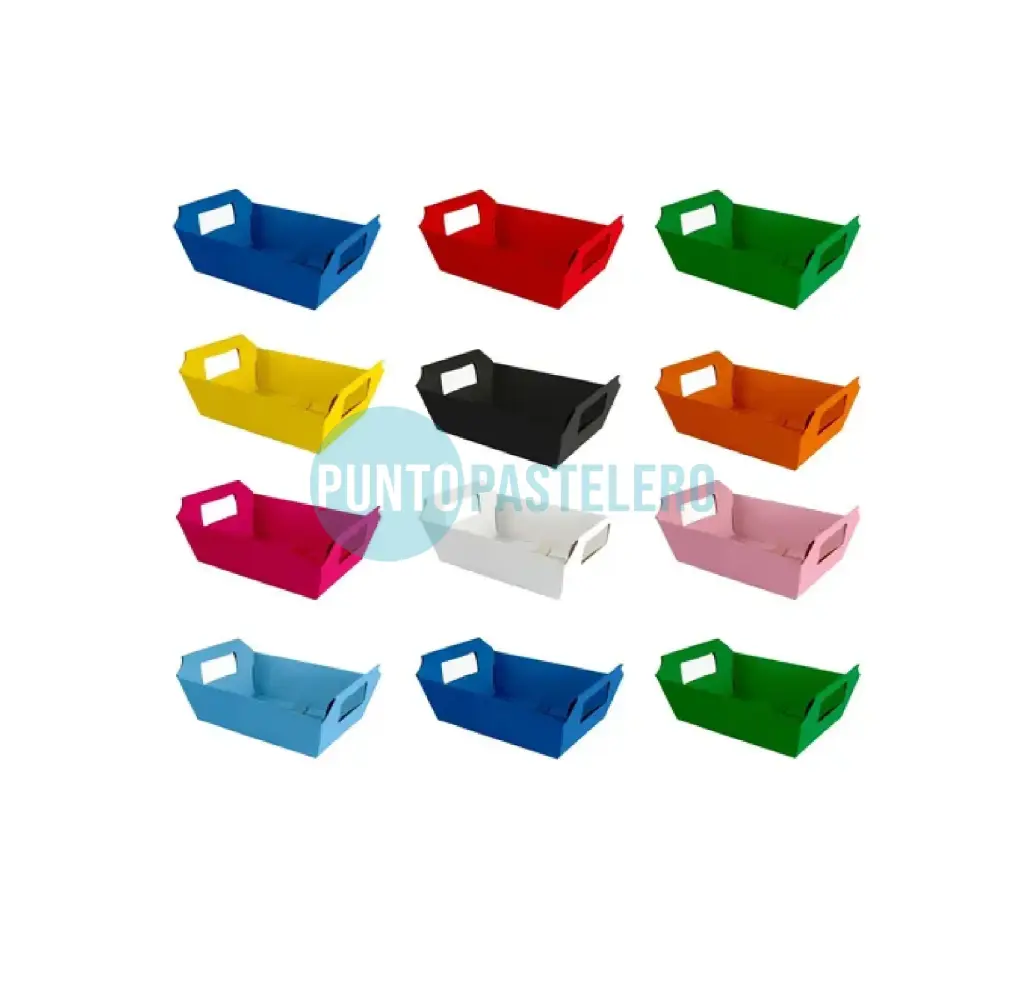 [CAJ180] CESTA DE CARTULINA COLOR (18X12X6 CM) [F]