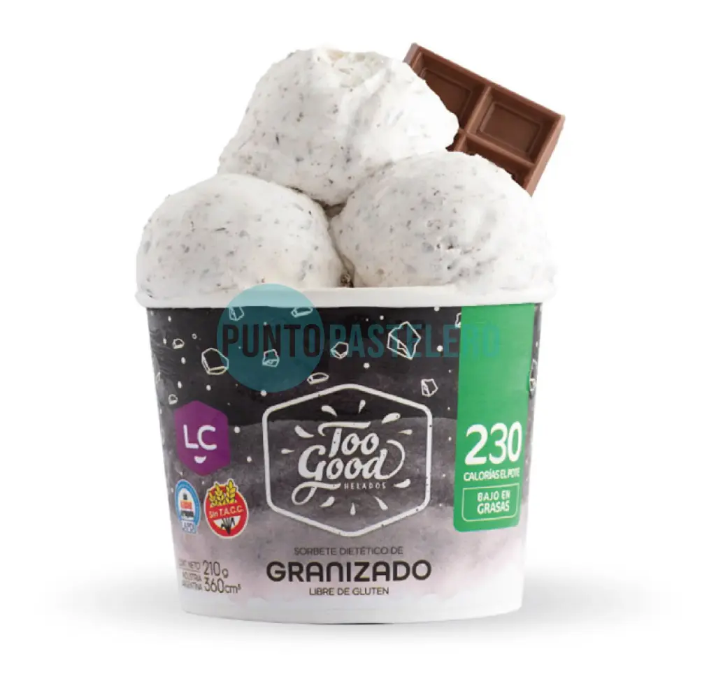 HELADO GRANIZADO TOO GOOD (X 210 GR.) (SIN TACC) (SIN AZUCAR)
