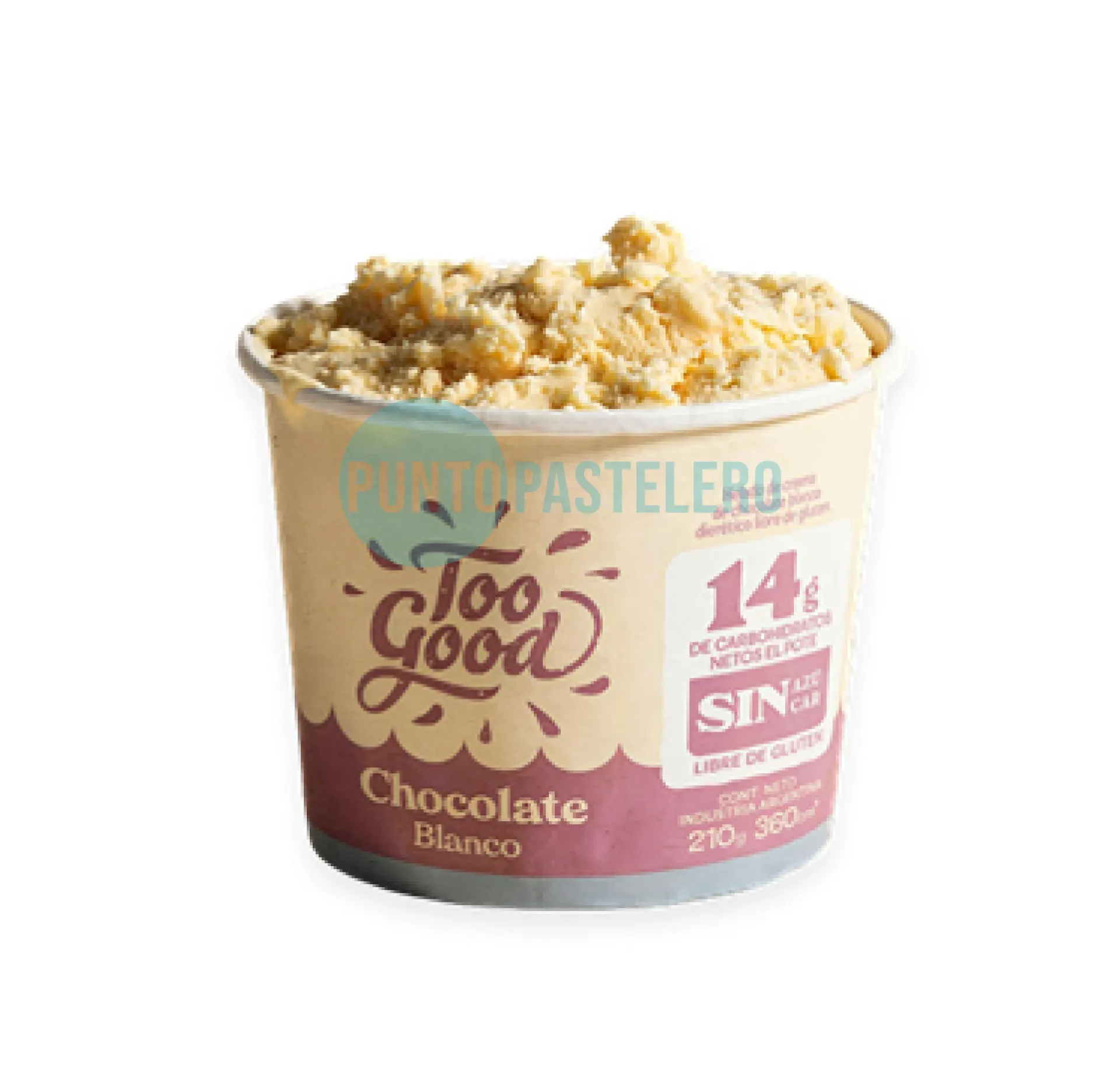 HELADO KETO CHOCOLATE BLANCO TOO GOOD (X 210 GR.) (SIN TACC) (SIN AZUCAR)