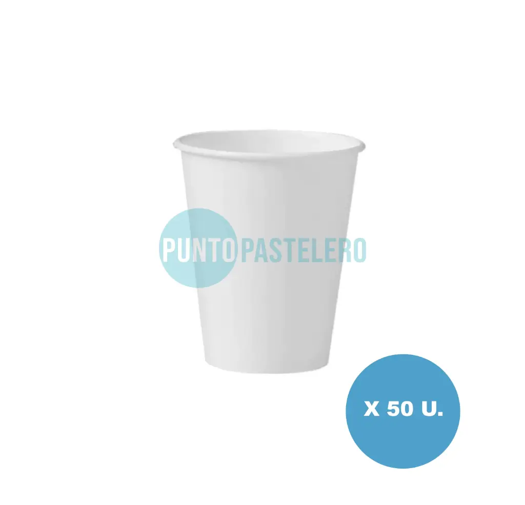 VASO POLIPAPEL BLANCO (10 U.)
