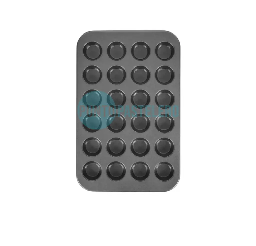 MOLDE ANTIADHERENTE PARA 24 MUFFINS (CON MANIJAS)