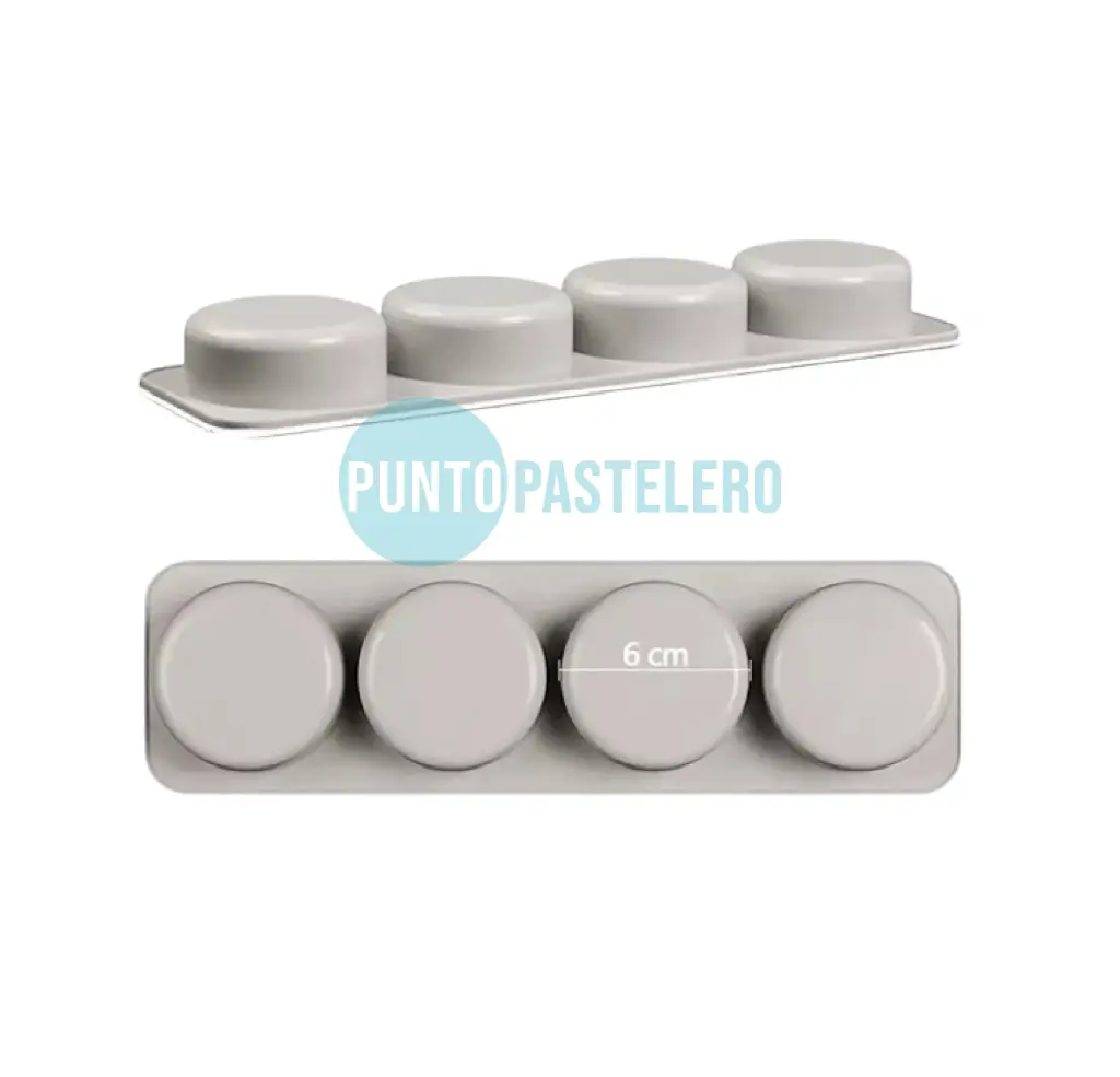 [JVR01] MOLDE SILICONA PARA JABONES REDONDOS [P]