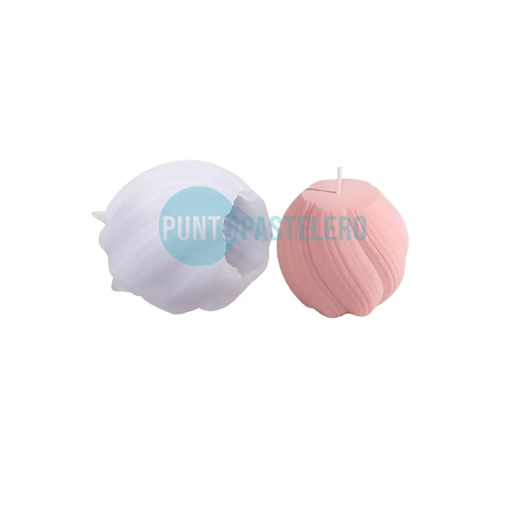 MOLDE SILICONA MODELO GIRATORIO MEDIANO (10B15) (PARA VELA) [B8]