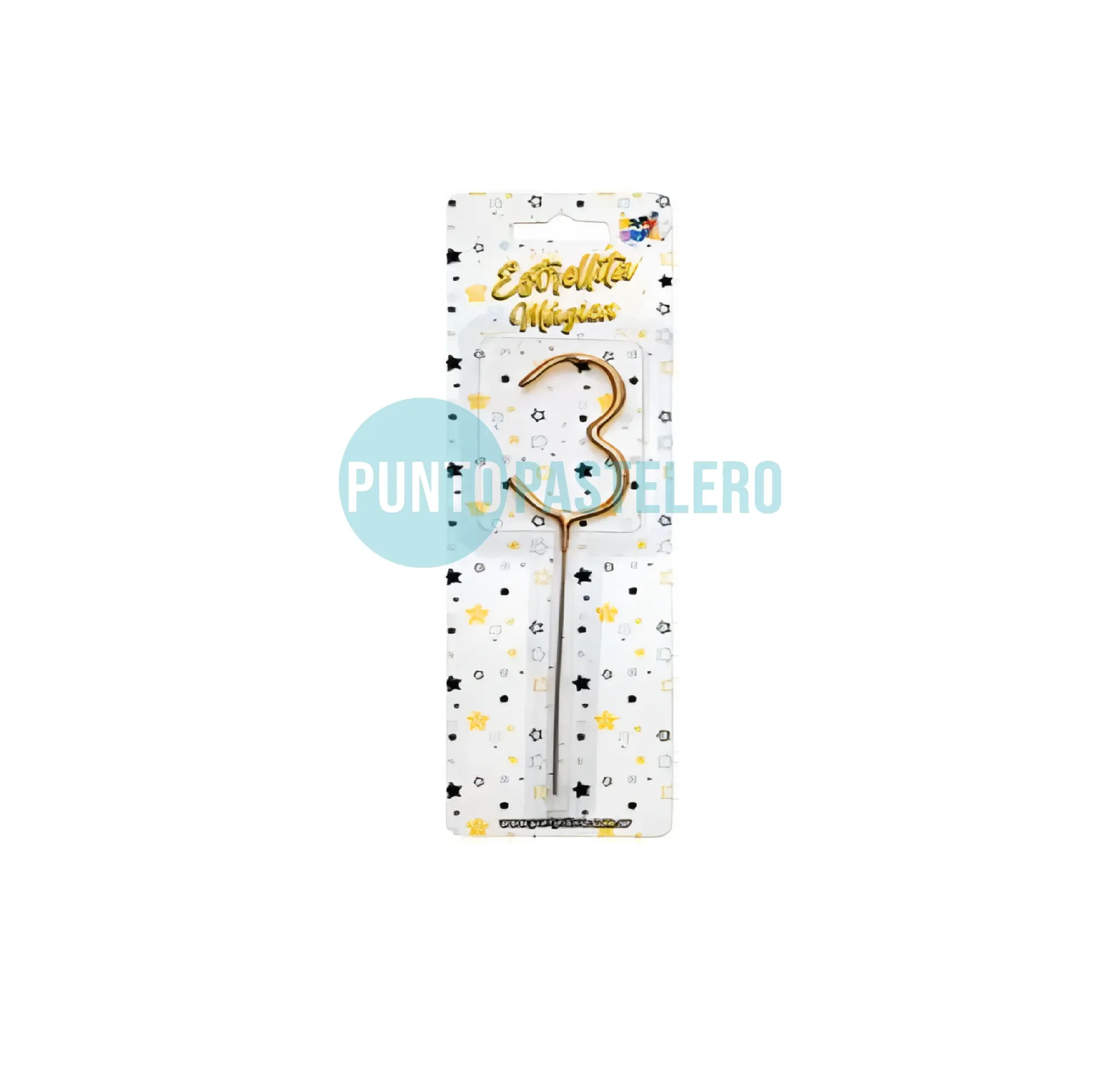 VELA SPARKLER DORADO (N° 3)