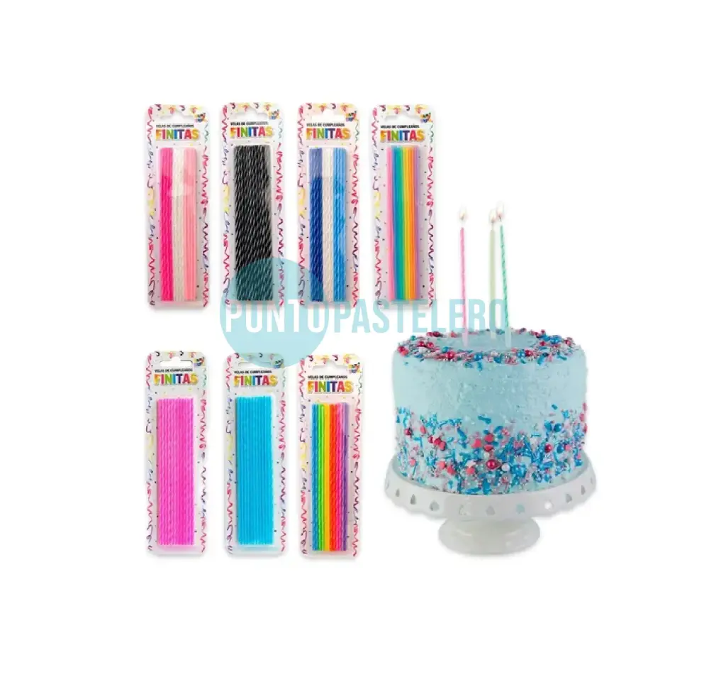 PACK VELA FINITAS NEON (X 24 U.) (PARTY STORE)