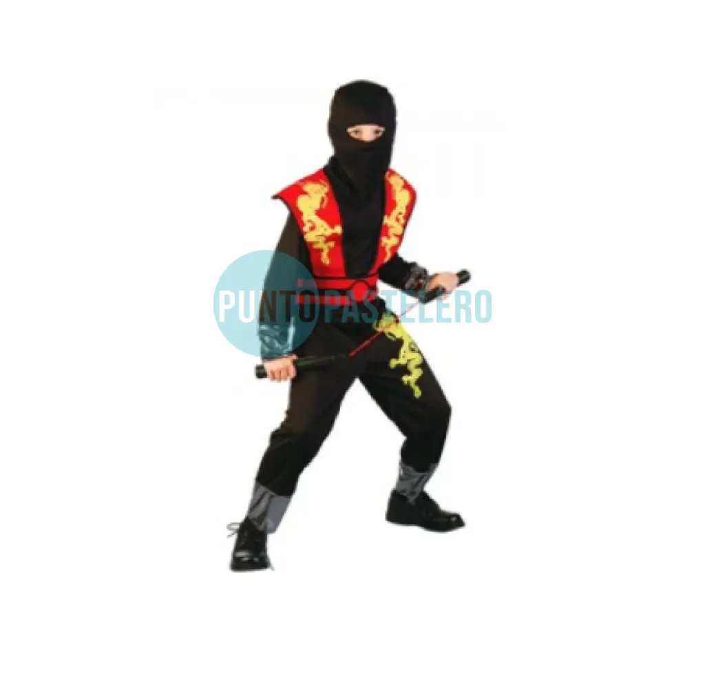 [7799088048518] DISFRAZ NIÑO NINJA (M) (7-9 AÑOS) (PARTY STORE)