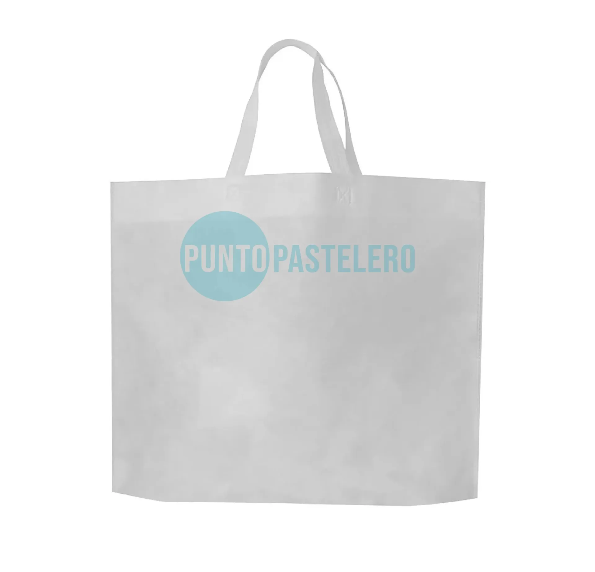 BOLSA DE TELA CON MANIJA BLANCA (45 X 40 CM) [13]