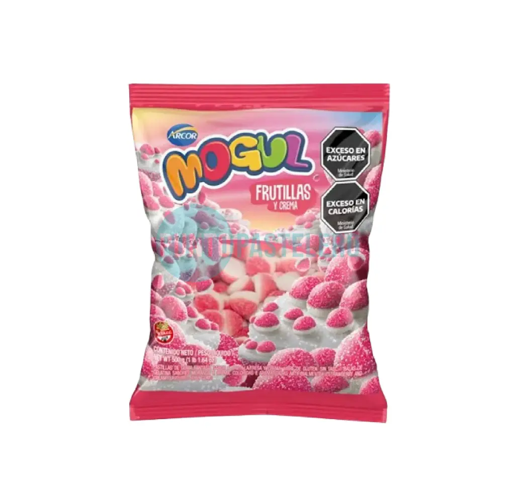 [7790580107475] GOMITAS MOGUL FRUTILLA CON CREMA (X 500 GR.)