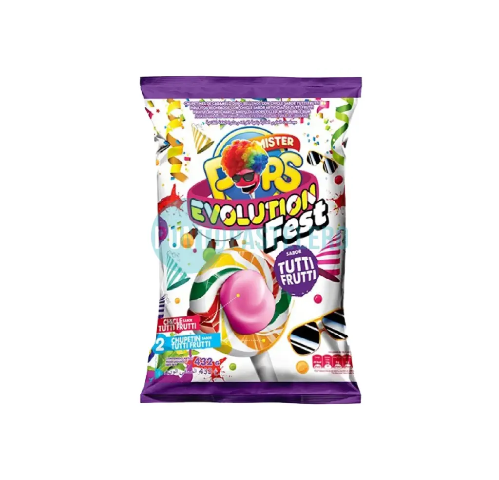 CHUPETINES MR. POP EVOLUTION FEST (X 432 GR.)