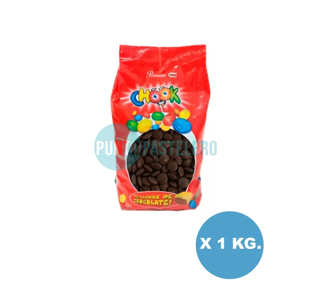 LENTEJAS DE CHOCOLATE CHOOK MARRON (X 1 KG.)
