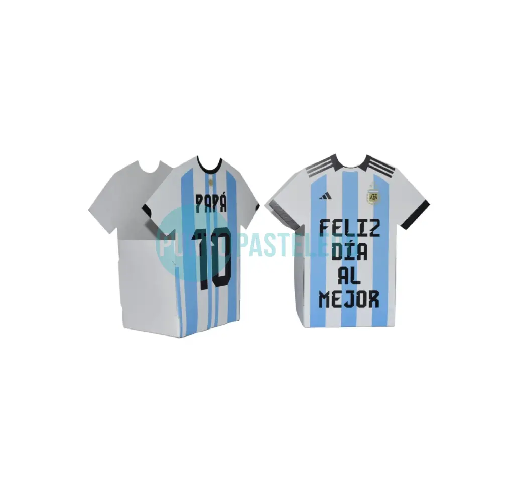 [000000049436X1] CAJA CAMISETA ARGENTINA DIA DEL PADRE (8X15X7 CM)