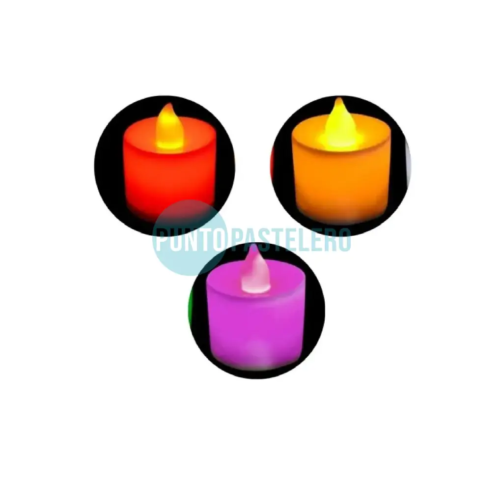 LUZ LED VELA PLASTICA SET (X 3 U.)