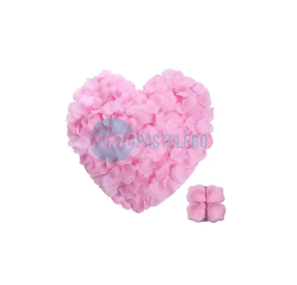 PETALOS DE ROSA DE TELA