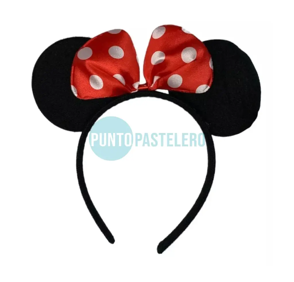 VINCHA MINNIE CON MOÑO