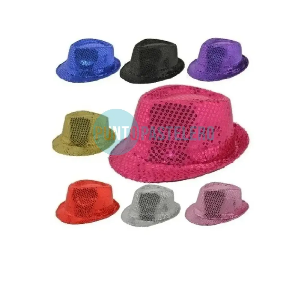 SOMBRERO FUNYI CON LENTEJUELAS (COLORES VARIOS)