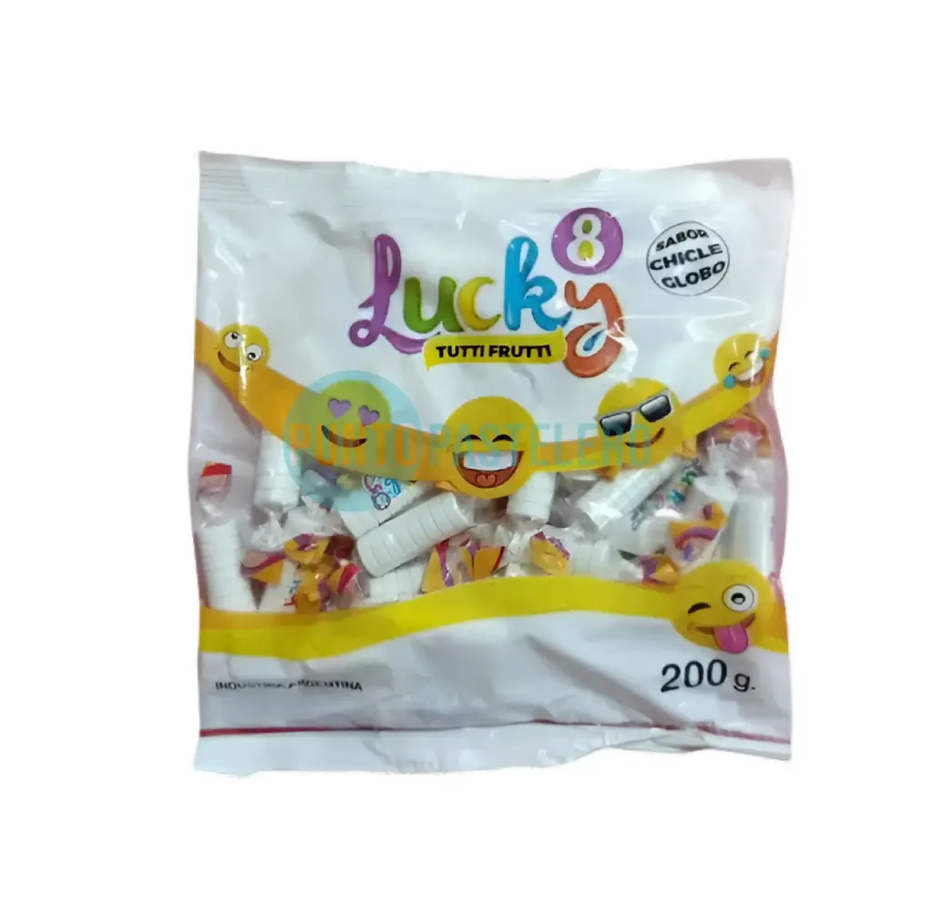 [7798340710248] PASTILLAS LUCKY BLANCAS TUTTI FRUTTI (X 200 GR.)
