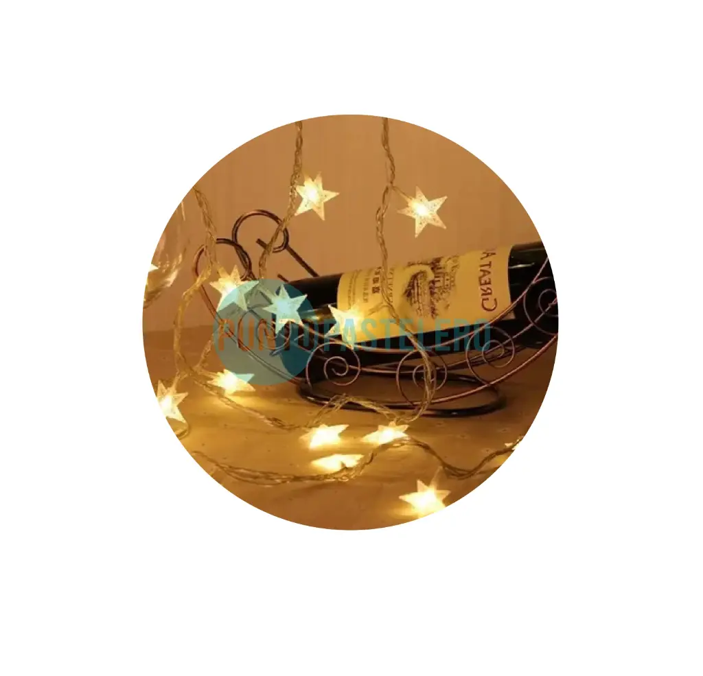 LUCES LED ESTRELLAS DORADAS