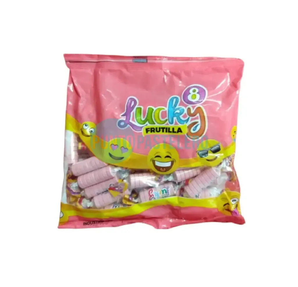 [7798340710392] PASTILLAS LUCKY ROSA (X 200 GR.)