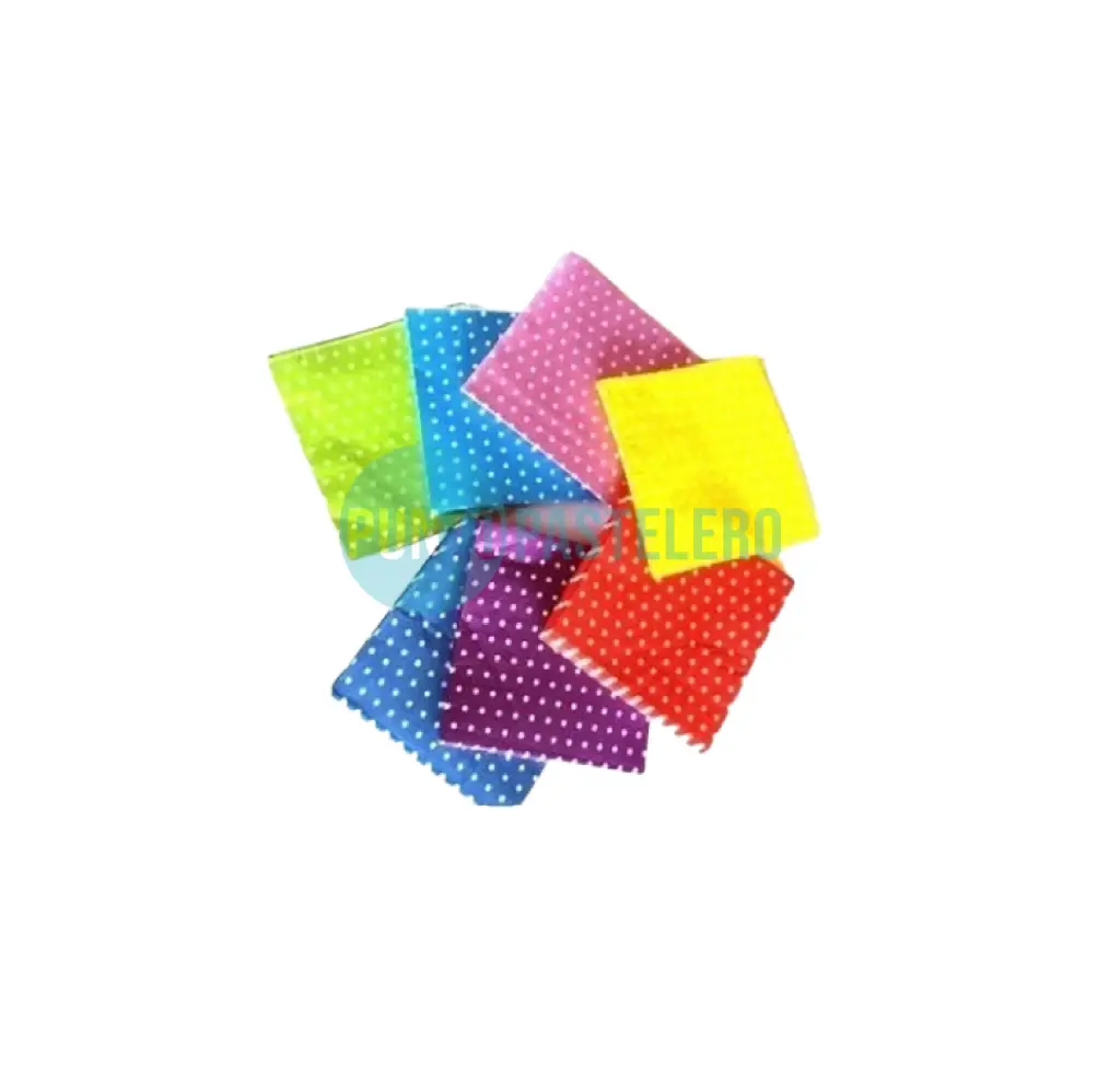 SERVILLETAS DE COLOR A LUNARES (X 20 U.)