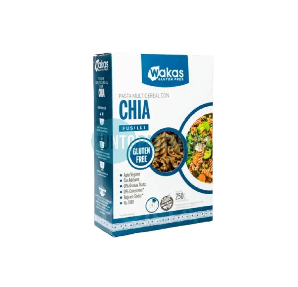 PASTA MULTICEREAL WAKAS CHIA (X 300 GR.) (SIN TACC)