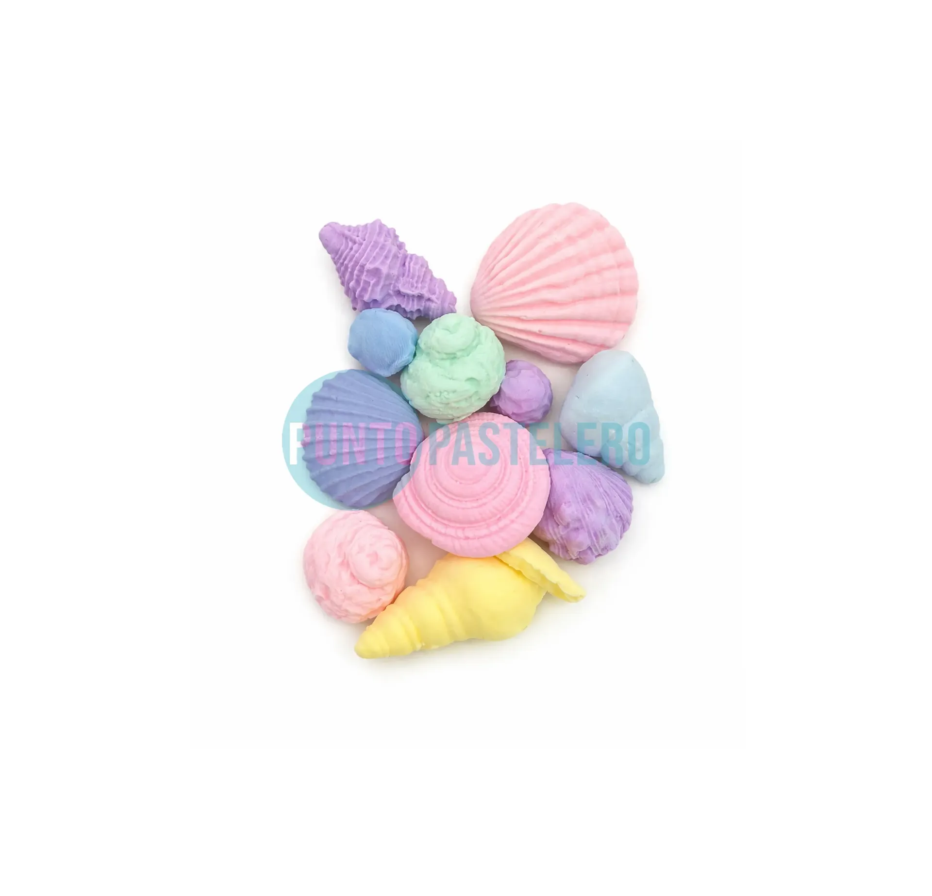 APLIQUE PORCELANA ACCESORIOS DE MAR MINI (X 12 U.)