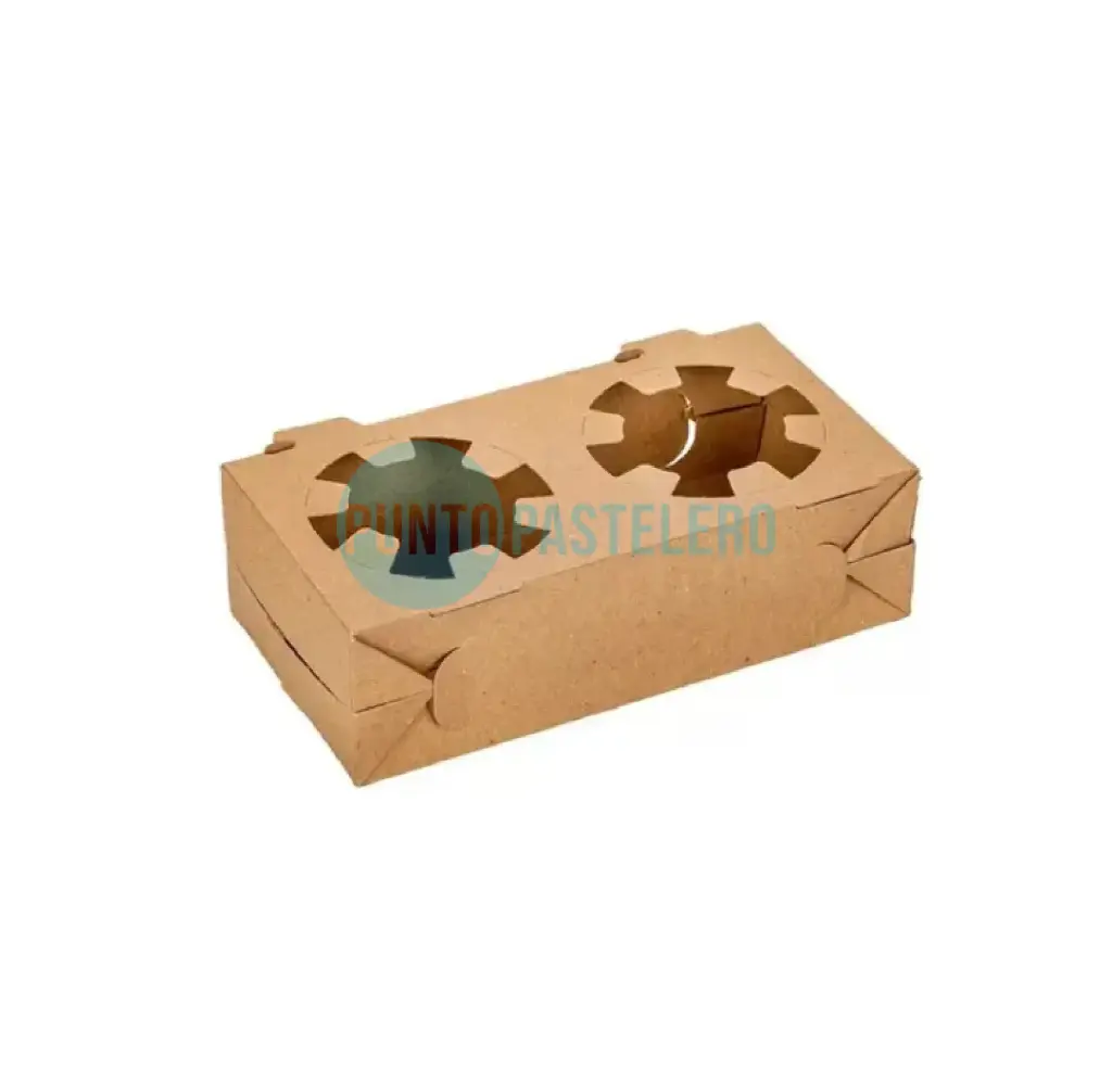 [B1744] BANDEJA PORTA VASOS PARA CAFE (2 U.) (BIODEGRADABLE) [55 TER]