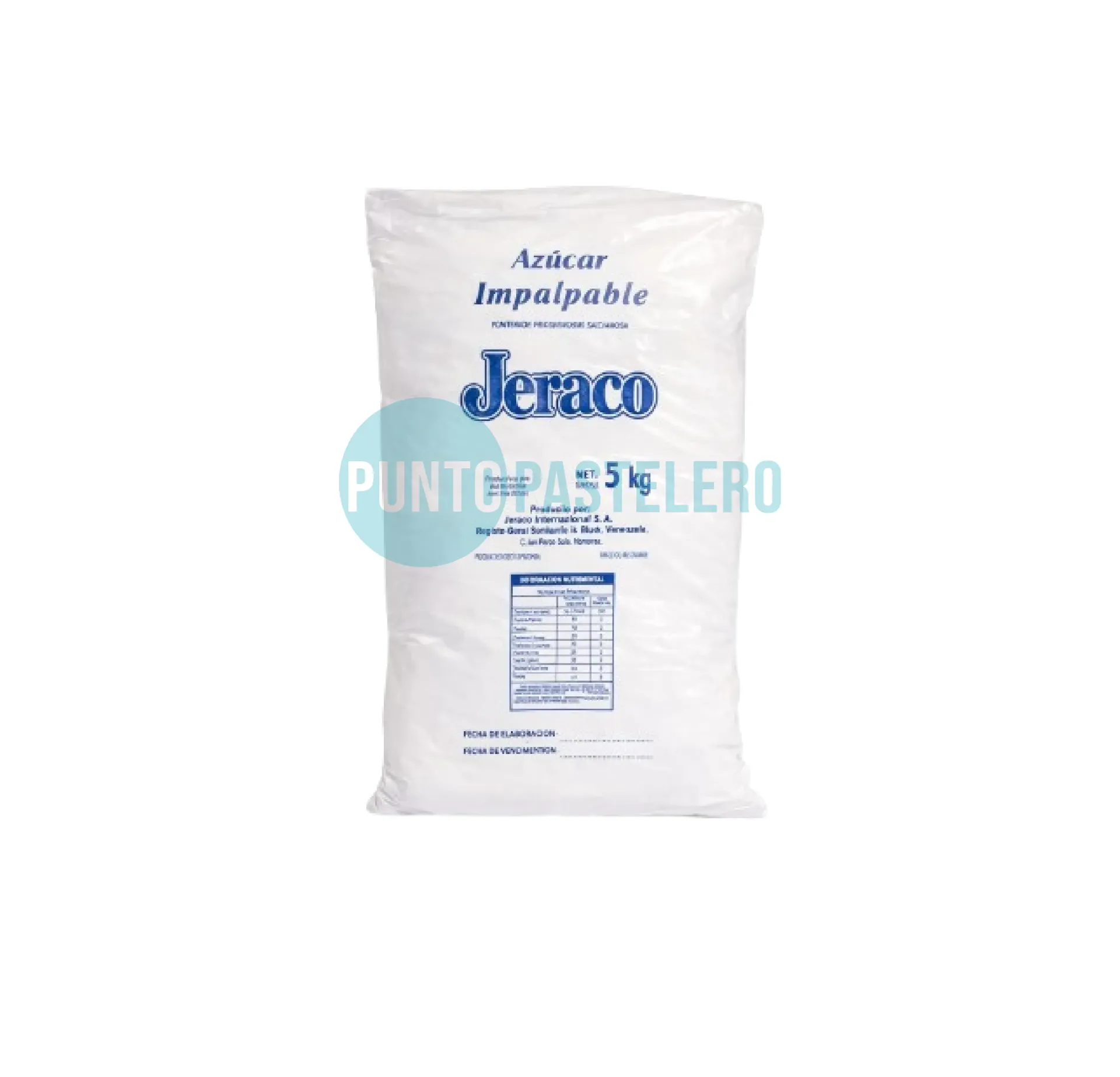 [AZCI5] AZUCAR IMPALPABLE JERACO (X 5 KG.)