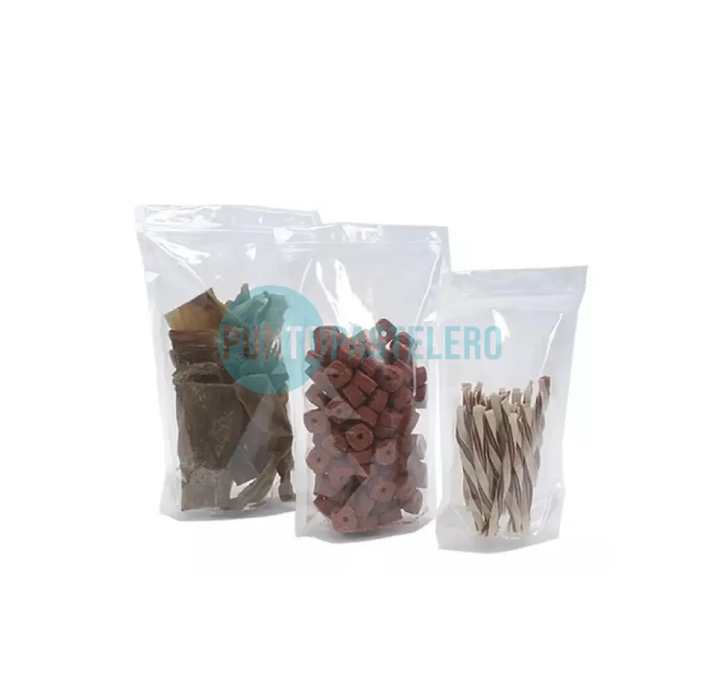 BOLSAS DOYPACK CRISTAL CIERRE SUPERIOR (12X17 CM)