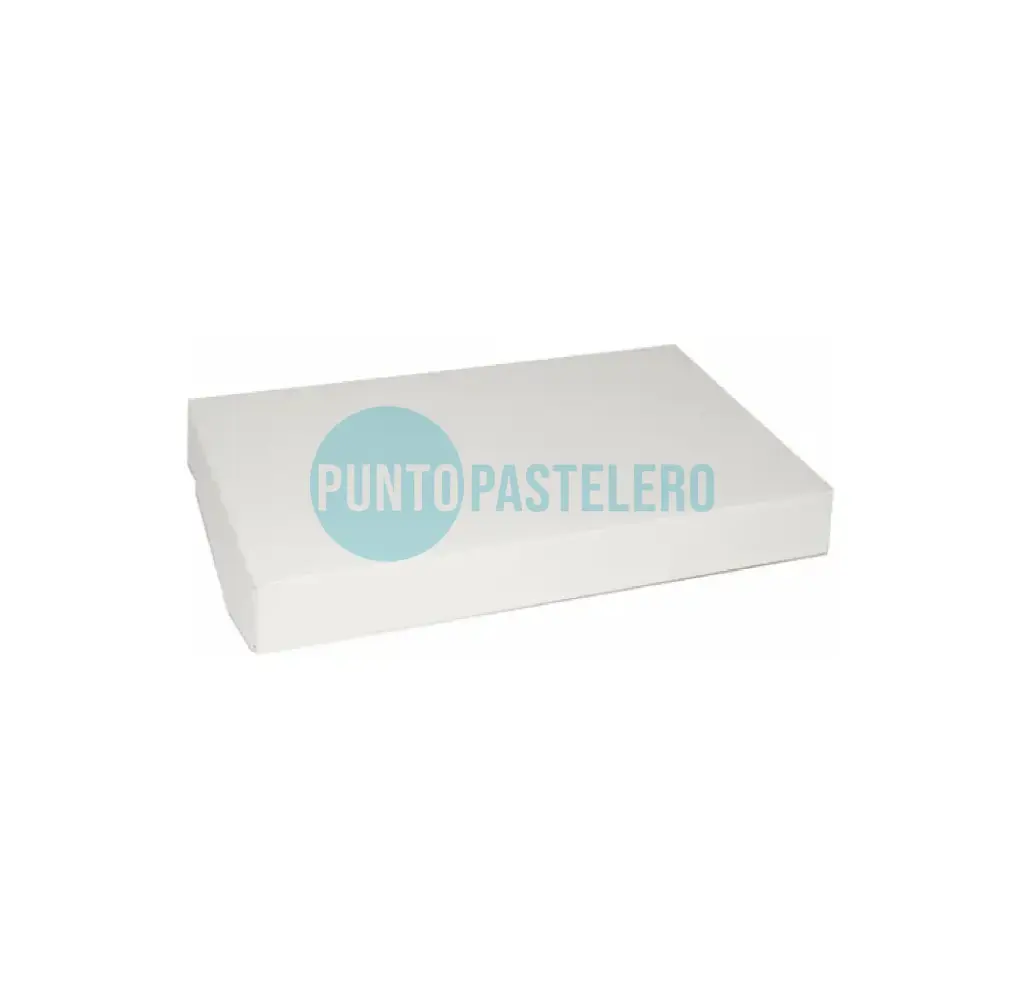 CAJA BAJA PARA 6 ALFAJORES BLANCA (21X14.5X3.5 CM) [16]