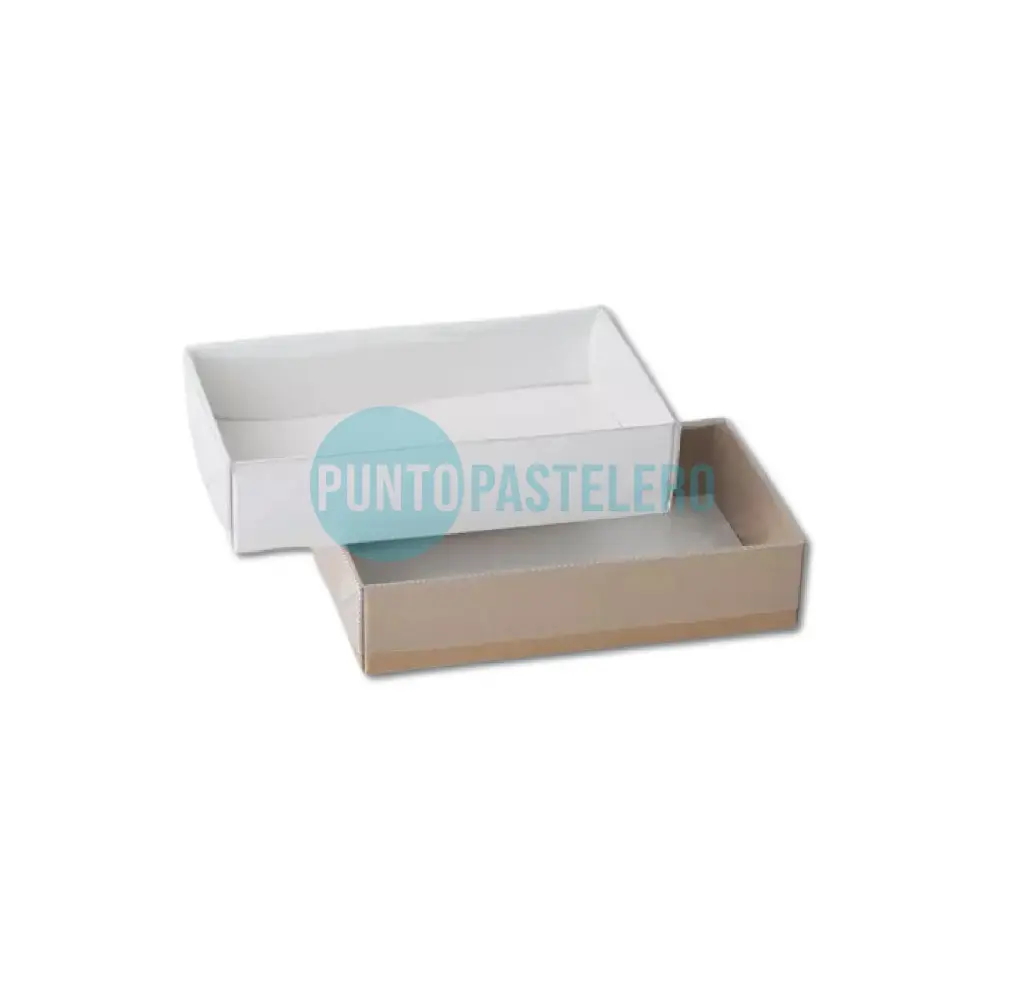 [CAJ12A] CAJA PARA MASAS/BOMBONES 1/2 KG BASE CARTULINA TAPA ACETATO (18X12X4 CM) [38]