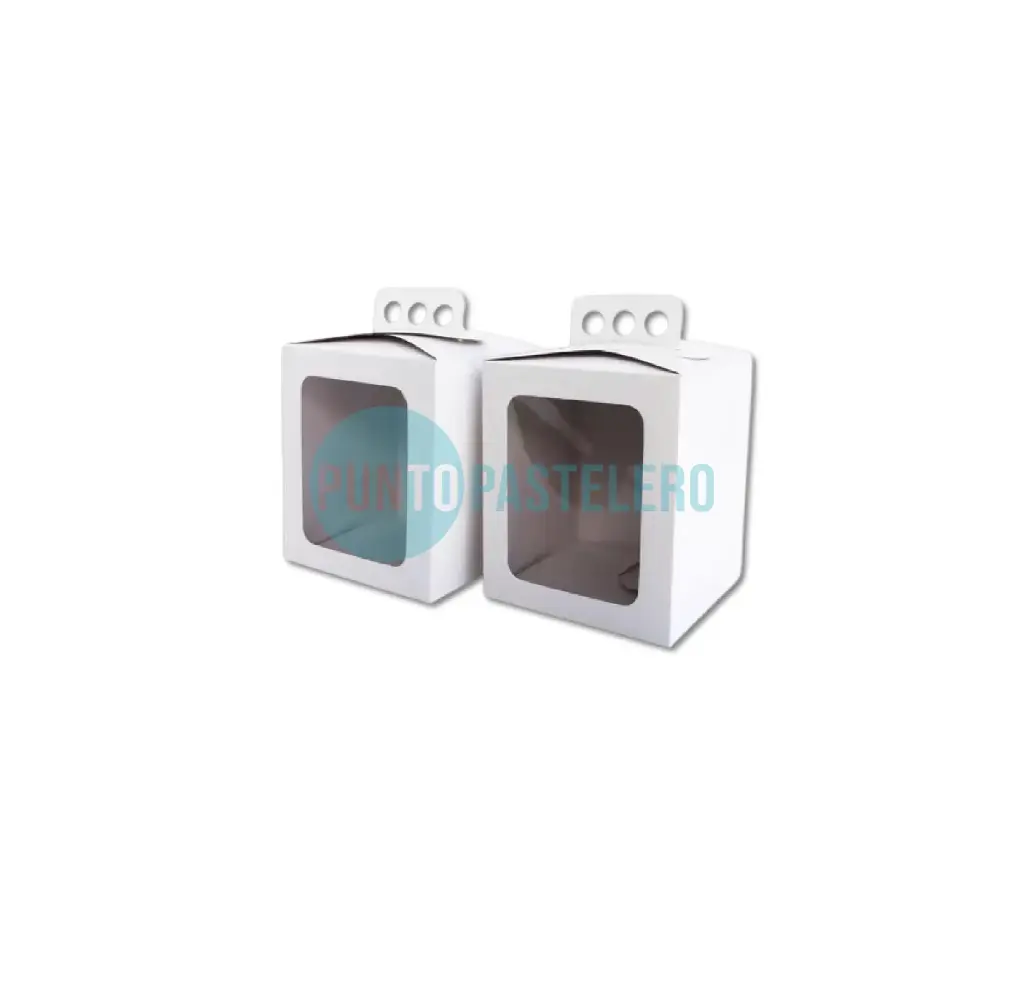 CAJA PARA MINI CAKE GRANDE CON VISOR (17X17X20 CM) [20]