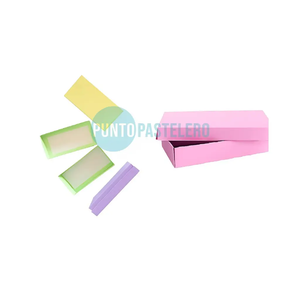 BOMBONERA LISA COLOR CARTULINA 1/4 KG (16X8.5X4 CM) [F]