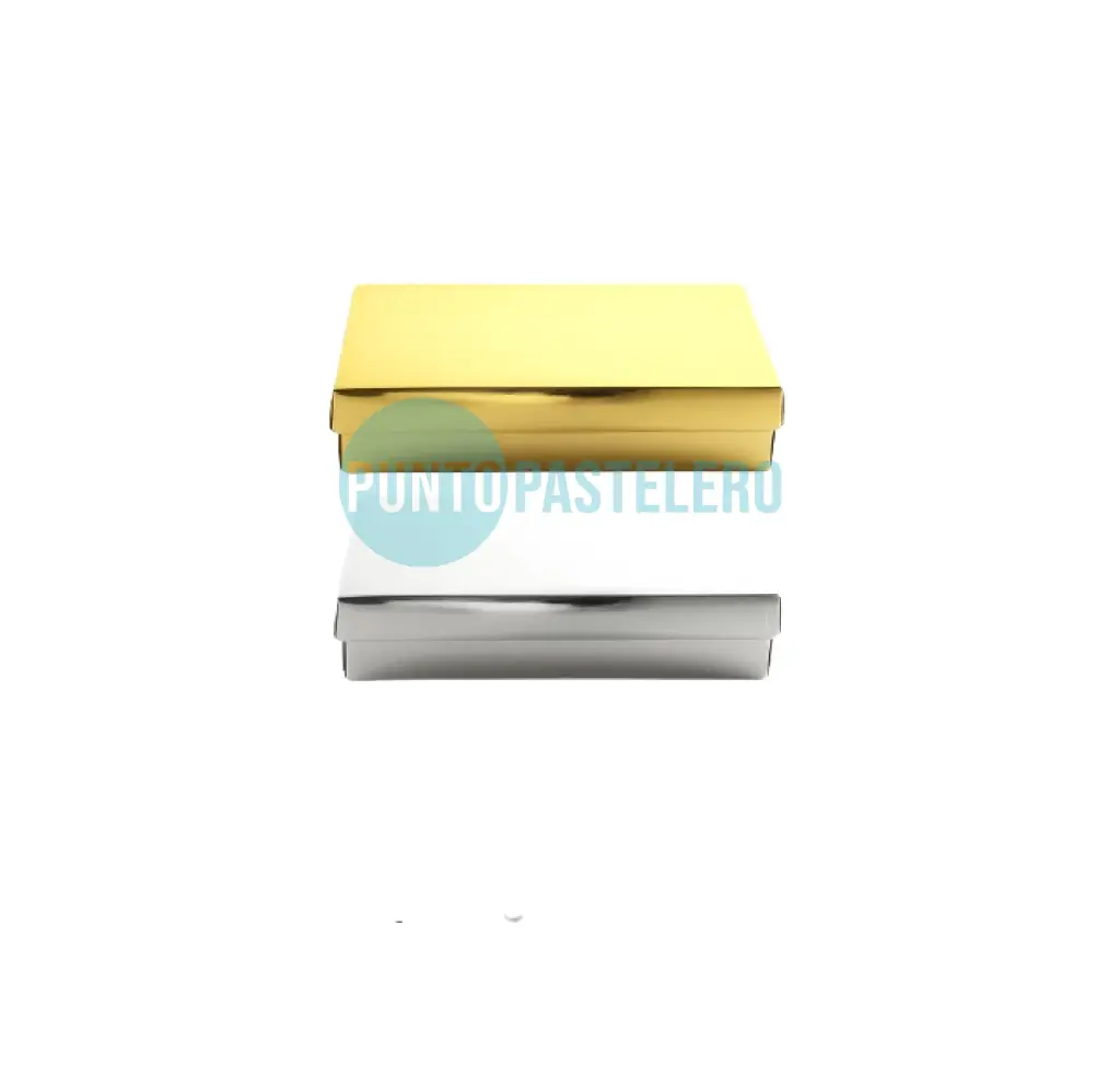 BOMBONERA METALIZADA CARTULINA 1 KG (24X17X4.5 CM) [F]