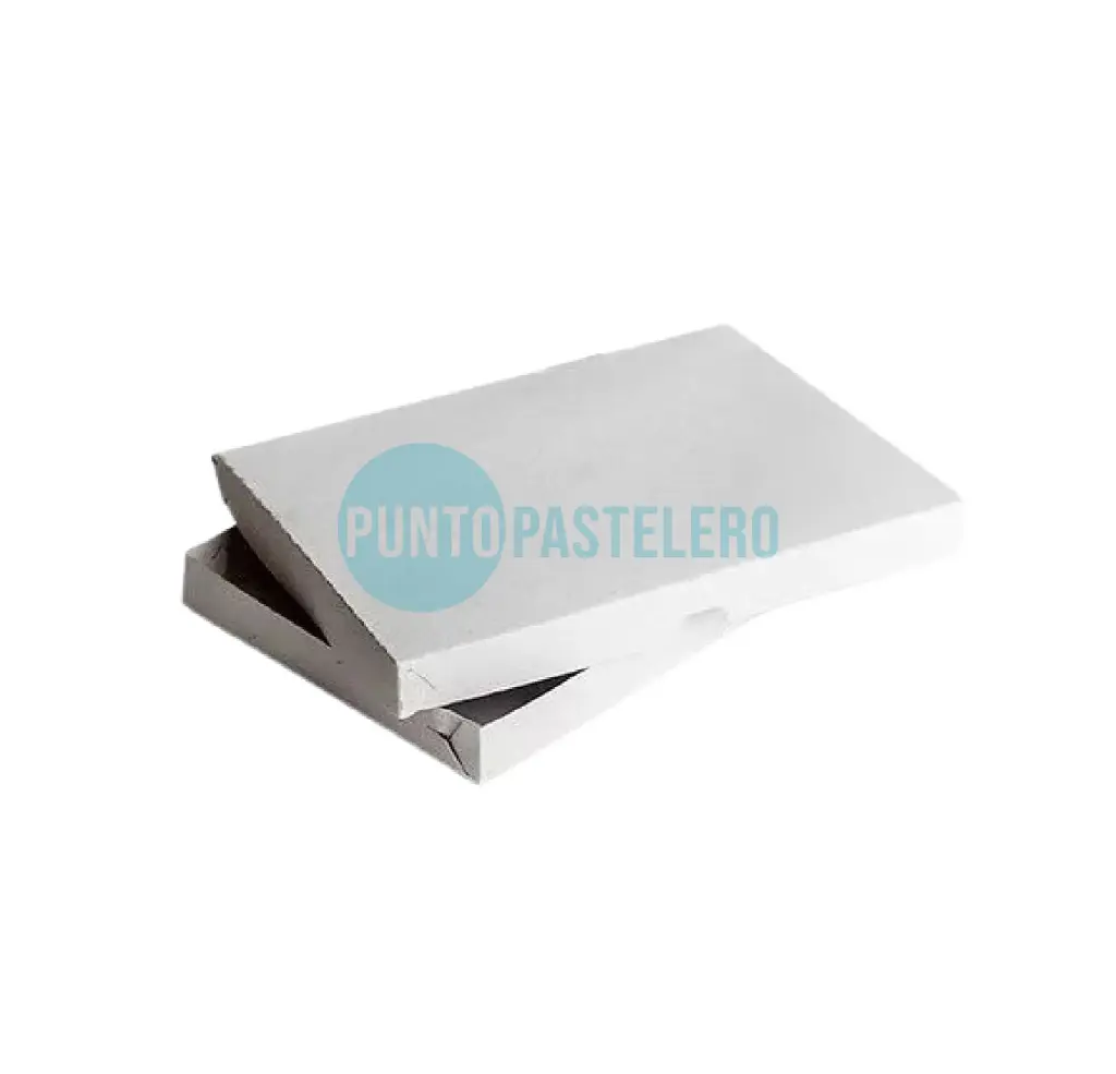 [CAJ172] CAJA RAVIOLERA FONDO Y TAPA EN CARTON GRIS (27X19X4 CM) [7]