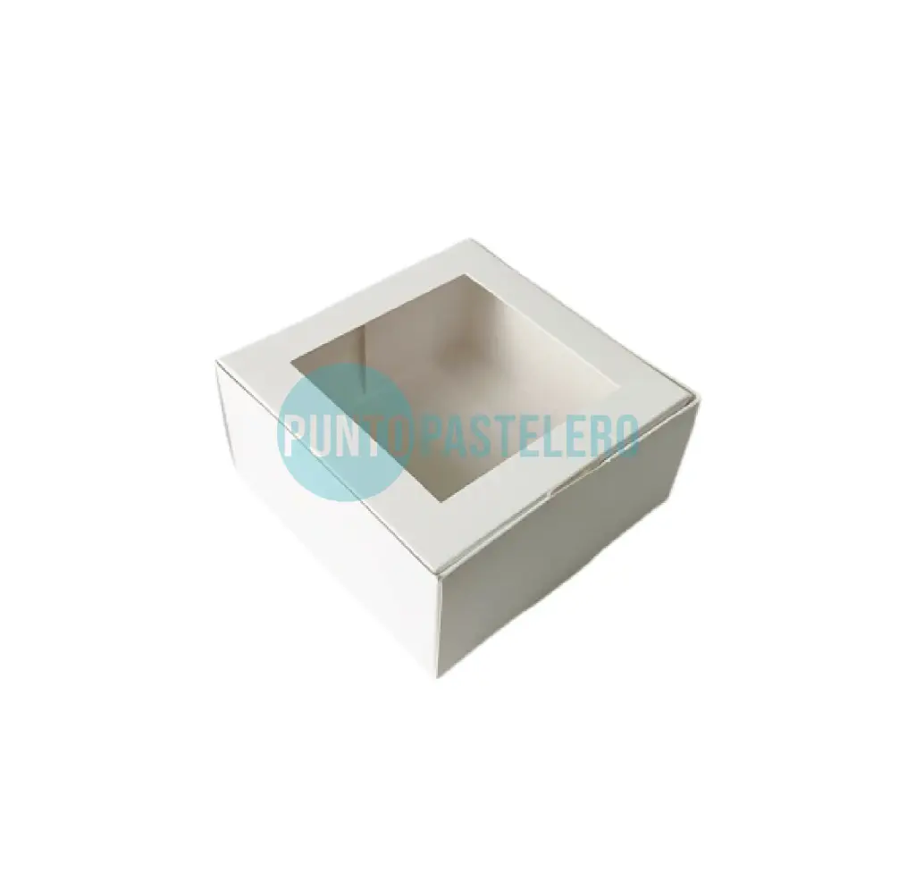 [CAJ190] CAJA PARA DESAYUNO/MASAS CON VISOR (25X20X8CM) [85]