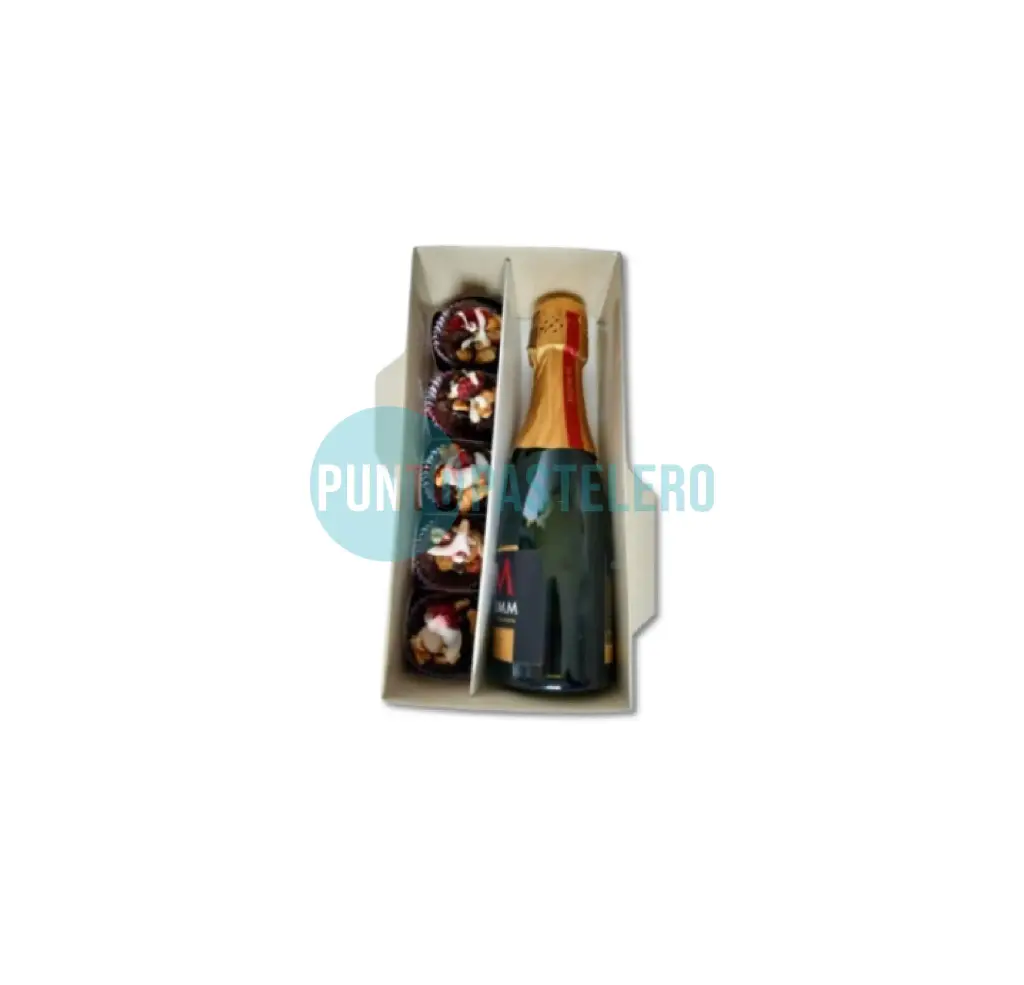 [CAJ32C] CAJA BRINDIS CON DOBLE SEPARADOR (21X10X6 CM) [57]
