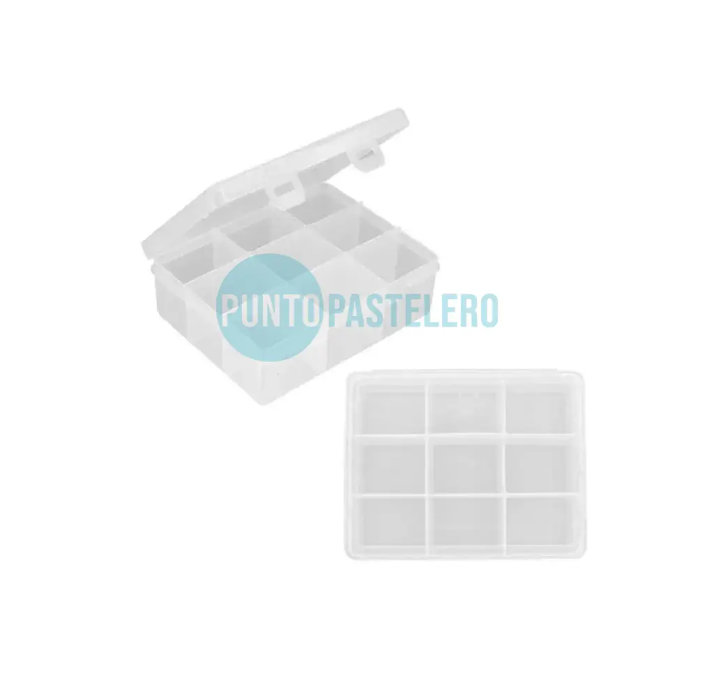 [CAJ381B] CAJA CON DIVISORIOS TAPA PVC (20X20X3 CM) [21]