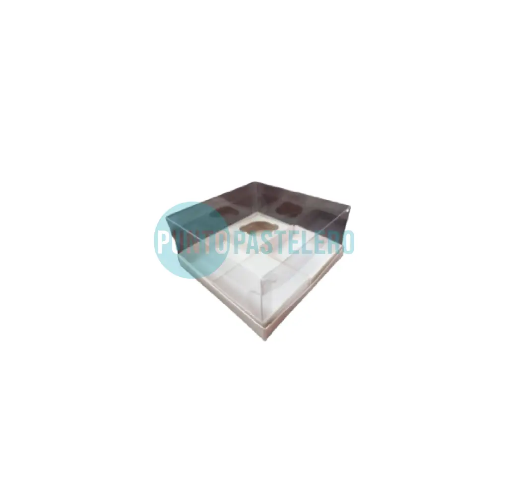 [CAJ63A] CAJA DESAYUNO/DEGUSTACION CON 4 MODULOS (20X20X12 CM) [32]