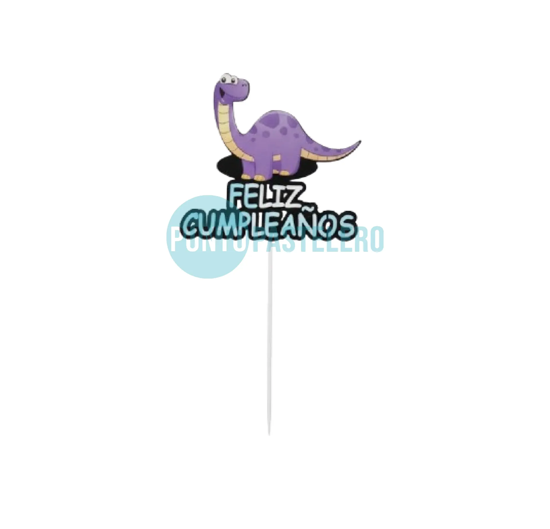 ADORNO PINCHE FELIZ CUMPLE DINOSAURIOS