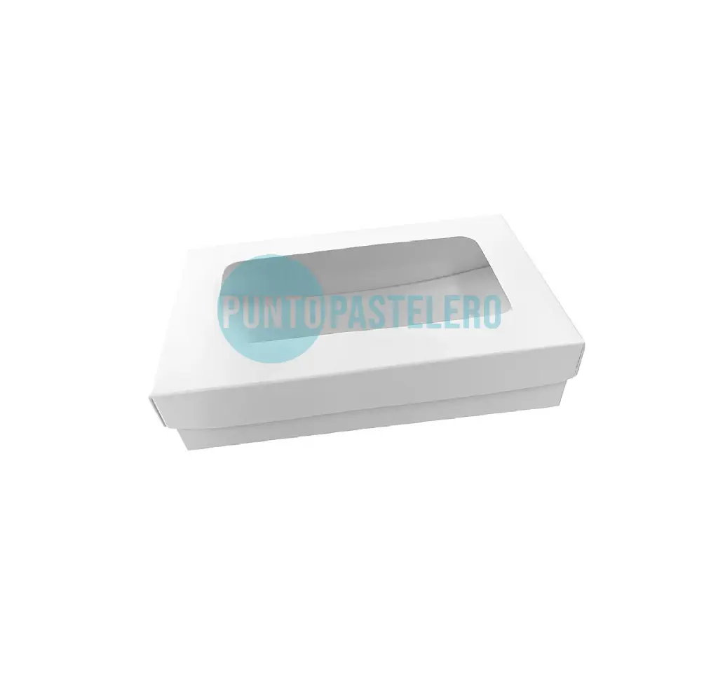 [CAJ8D] CAJA BOMBONERA CON VISOR 1/4 KG (15X9X3.5 CM) [51]