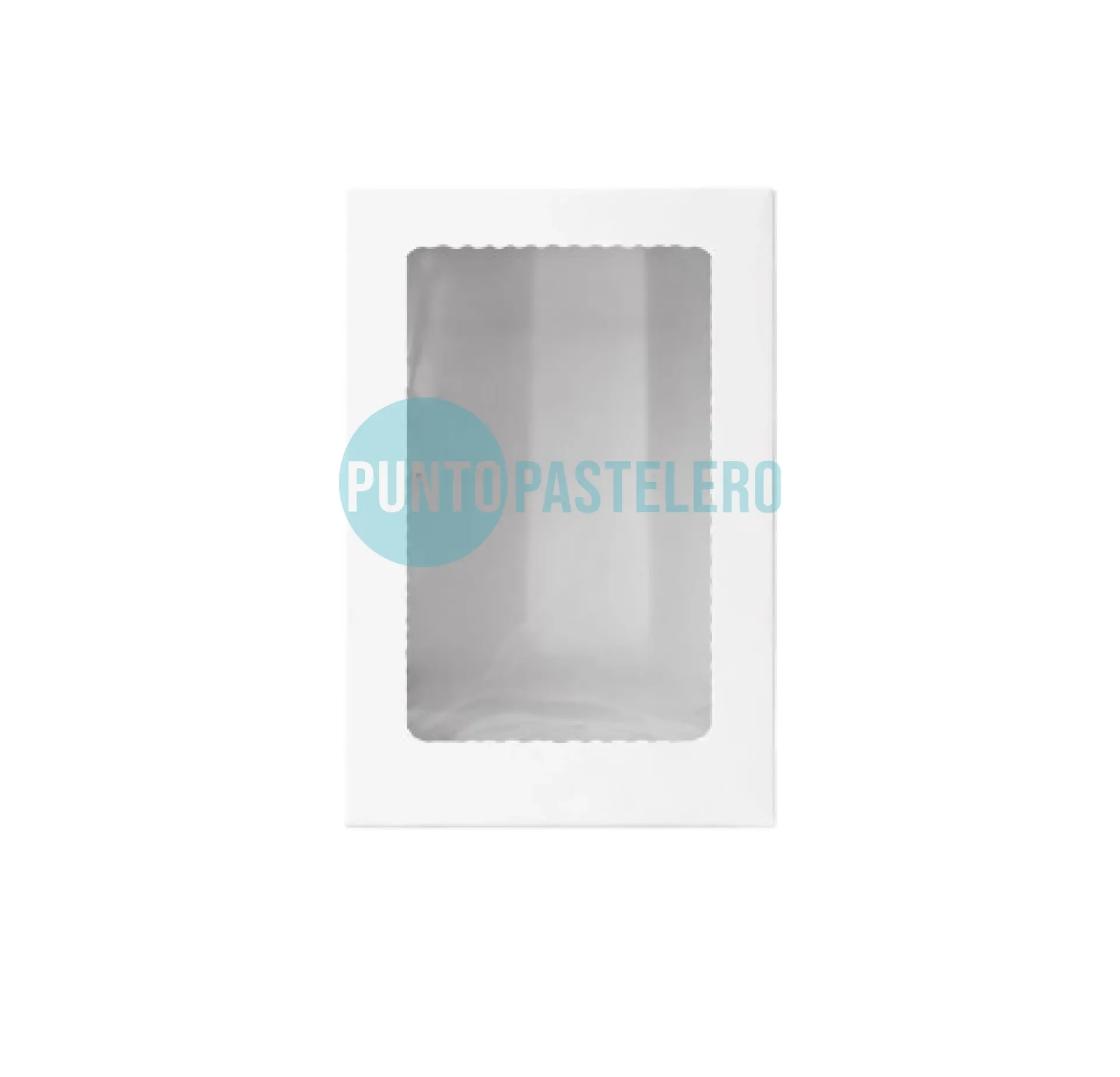 CAJA BOMBONERA CON VISOR 1/2 KG (18X12X4 CM)