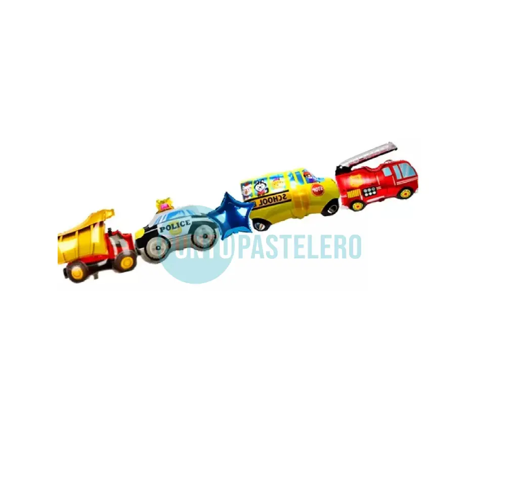 GLOBO JB METALIZADO GUIRNALDA TRANSPORTE (95X20 CM)