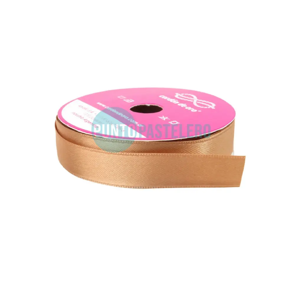CINTA CORDON DE ORO N°05 15MM ROSA GOLD RALUR (X 10 MT)