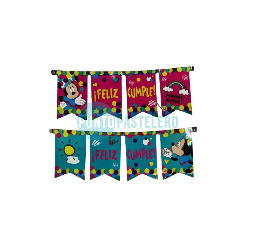 BANDERIN FELIZ CUMPLEAÑOS MINNIE