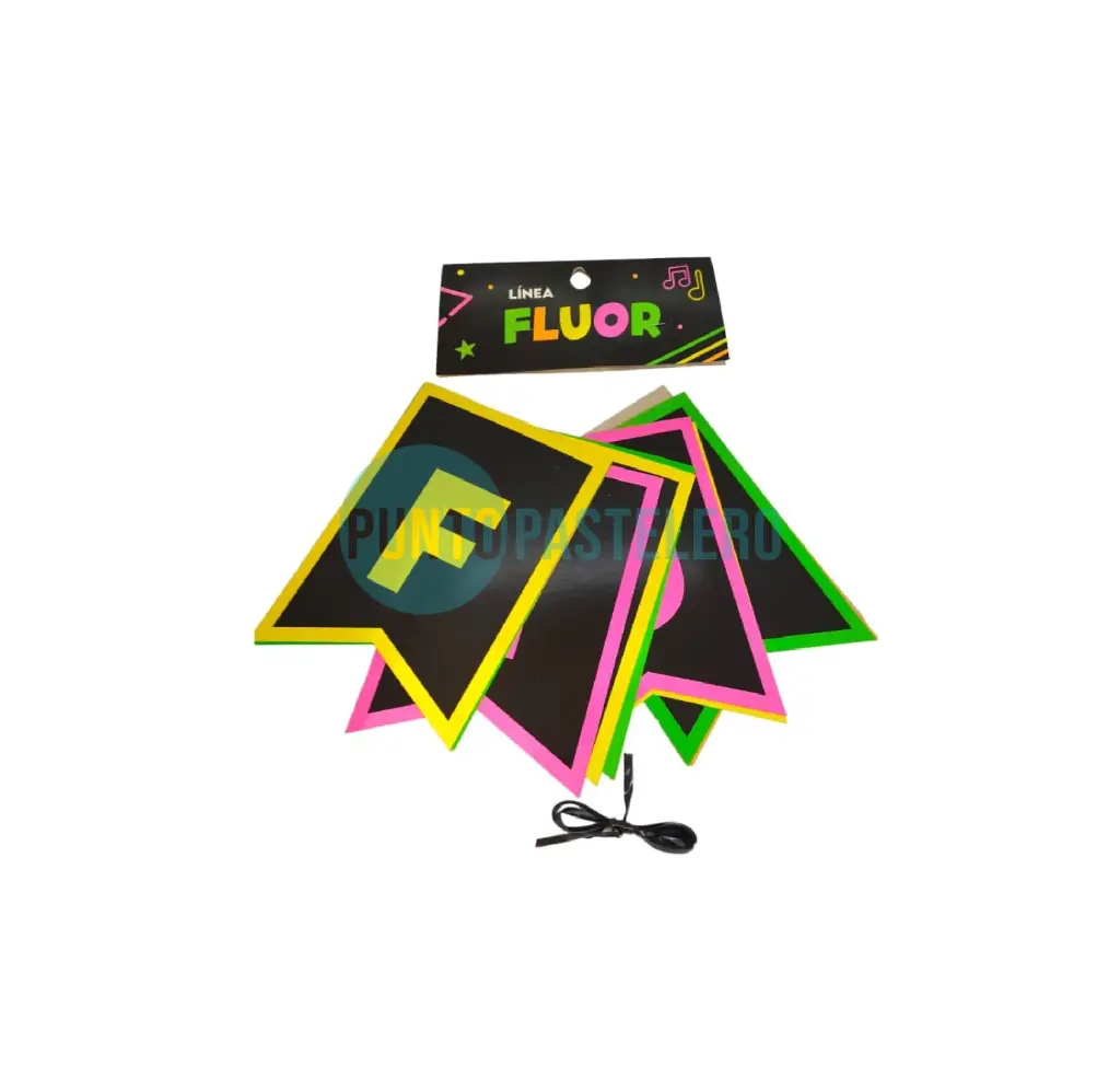 BANDERIN FIESTA FLUO