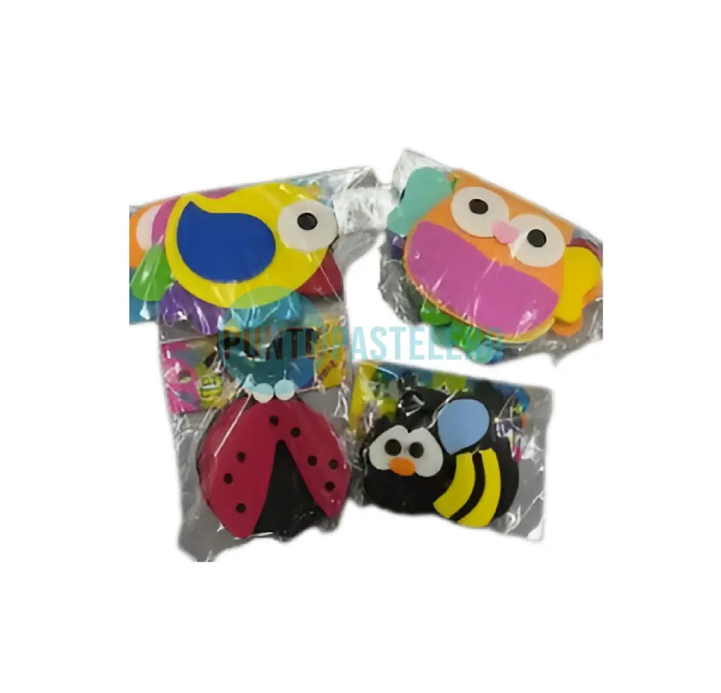 APLIQUE GOMA EVA ANIMALITOS ( X 3 U.)