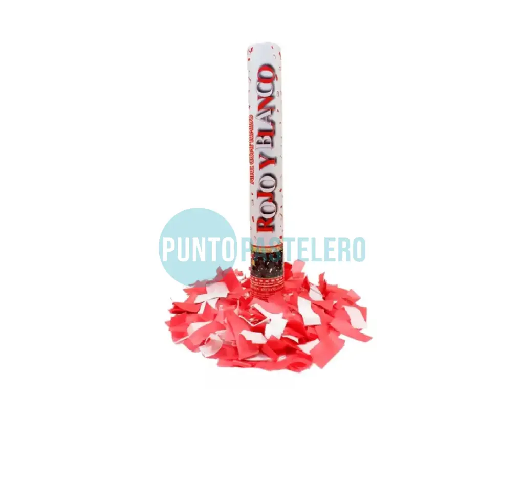 LANZAPAPELES CAÑON ROJO Y BLANCO (RIVER)