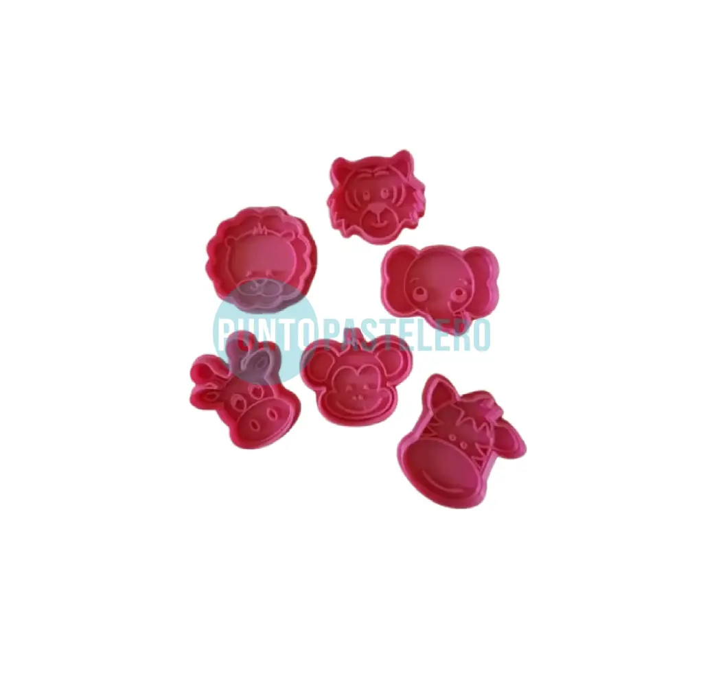 CORTANTE 3D CON MARCADOR "ANIMALITOS" (TIGRE - LEON - ELEFANTE - MONO - JIRAFA - CEBRA) [CAJA 26]